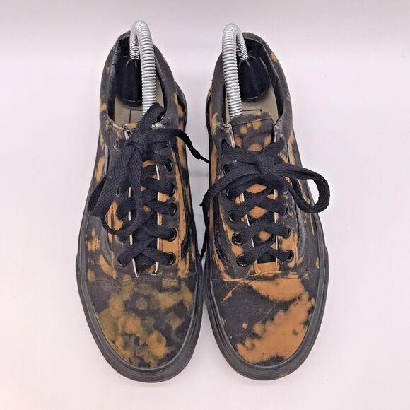 Vans Old Skool Bleach Dye Skate Shoes Unisex 6M - 7.5W Lace Up Low Top Sneakers - Picture 5 of 10